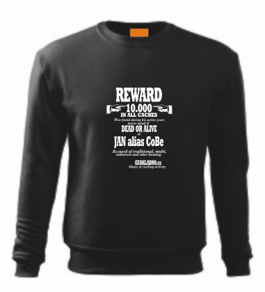 Reward mikina - DĚTSKÁ - černá